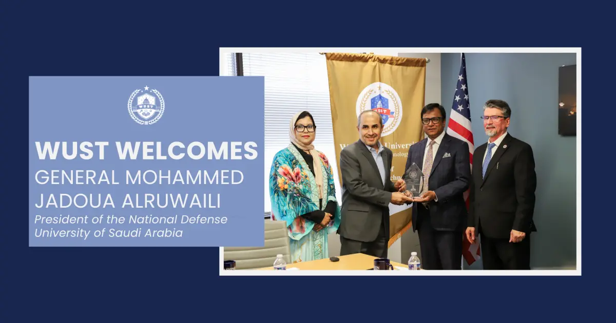 WUST Hosts President of National Defense University of Saudi Arabia for Strategic Dialogue and Partnership Exploration